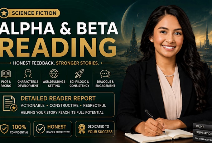 alpha beta read science fiction novel manuscript worldbuilding plot feedback